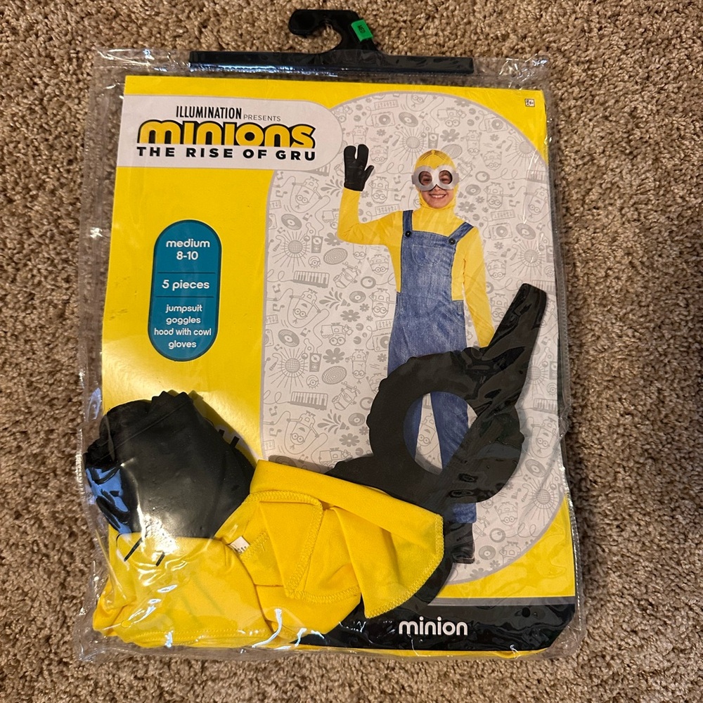 Minions Costume Set with Goggles and Gloves